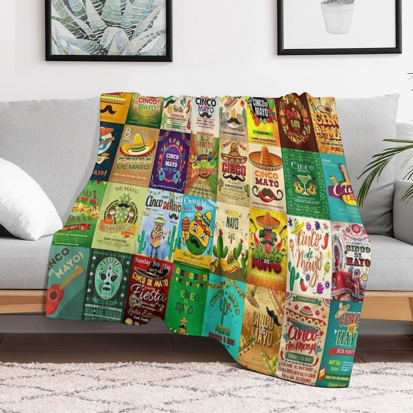 Cinco De Mayo Gift-ready Throw Blanket