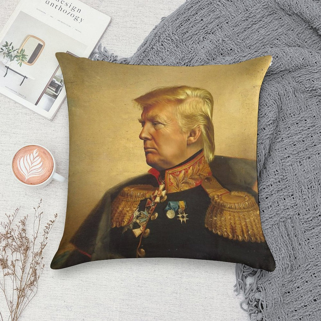 Donald Trump - Replaceface Soft Short Plush Fabric Throw Pillow
