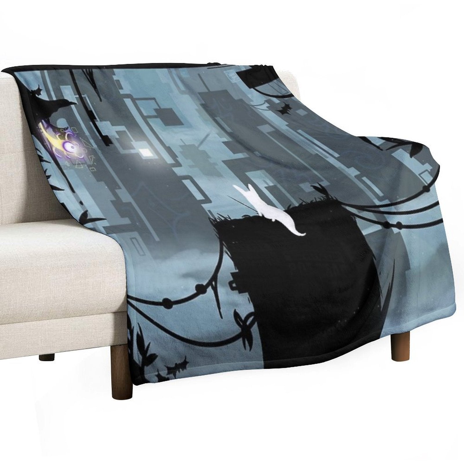 Slugcat in The Fog Compact Throw Blanket