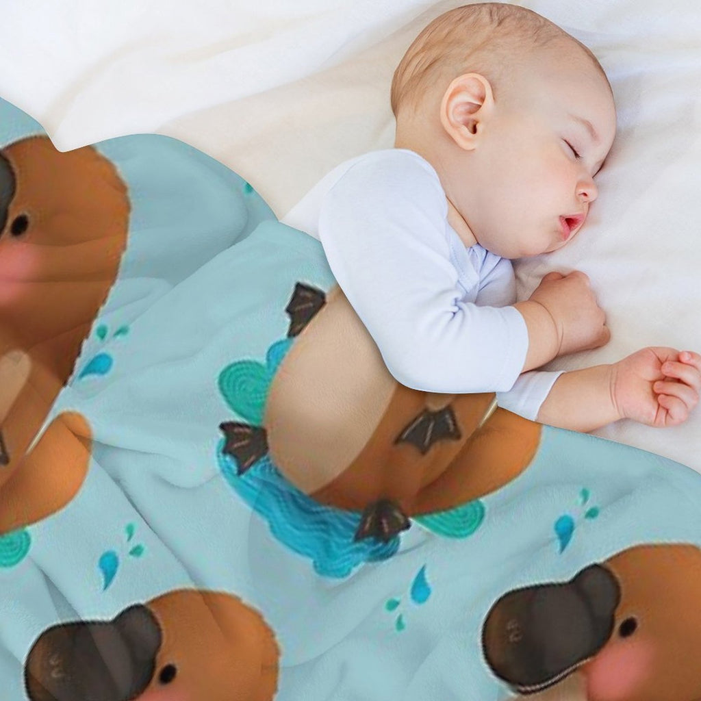 Platypus Puggle Versatility Throw Blanket