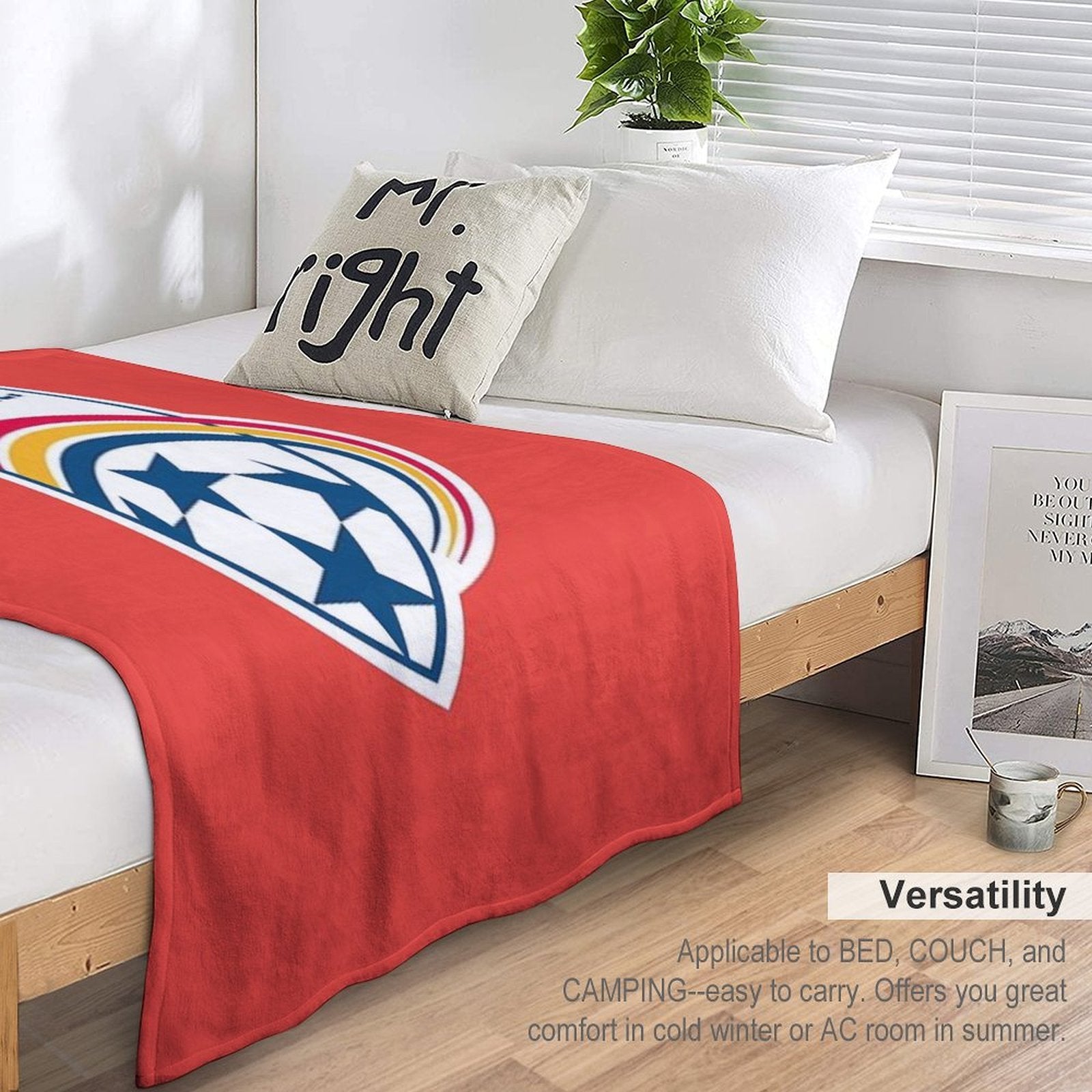 Adelaide United Anti-pilling Throw Blanket