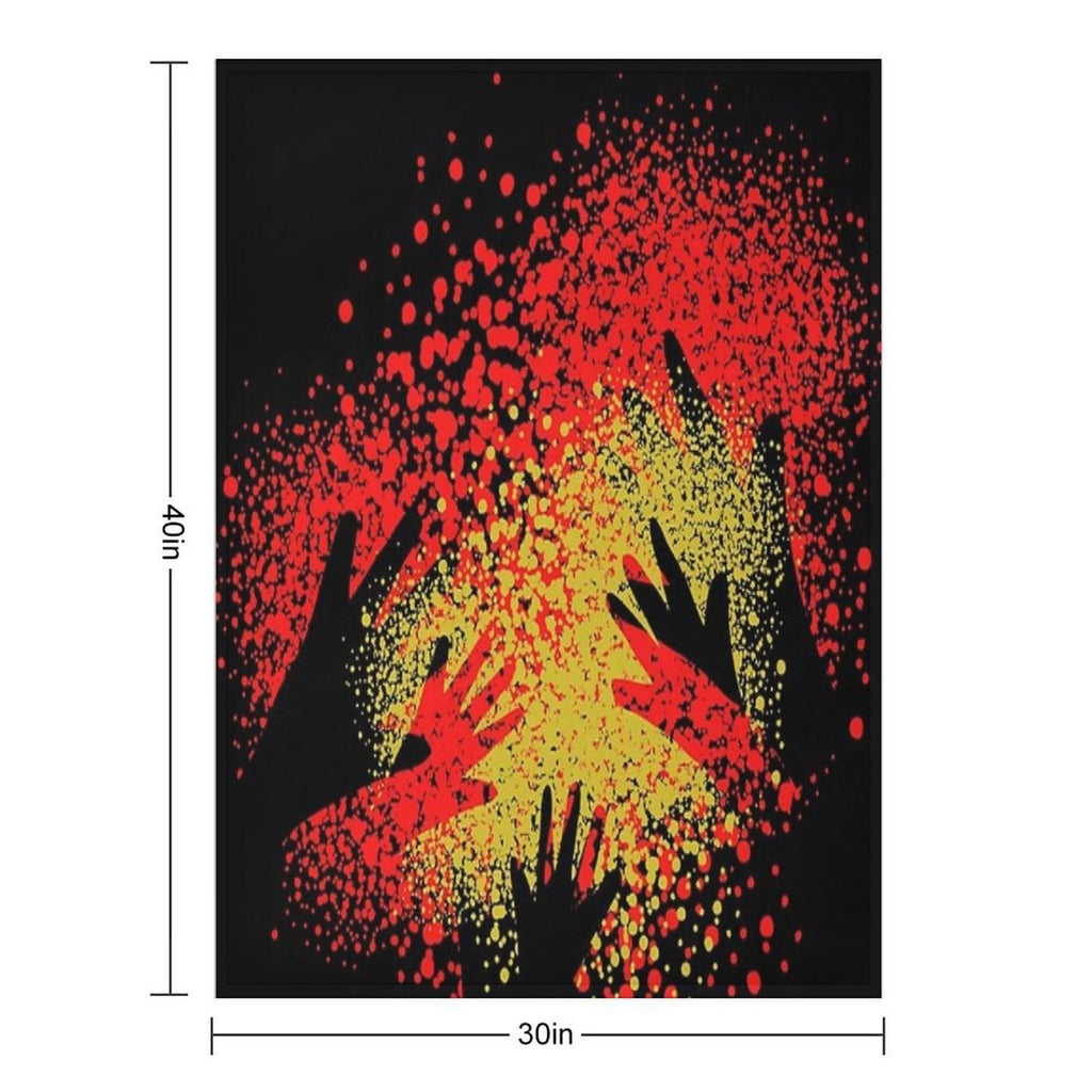 Awesome Aboriginal Art Shrink-resistant Throw Blanket