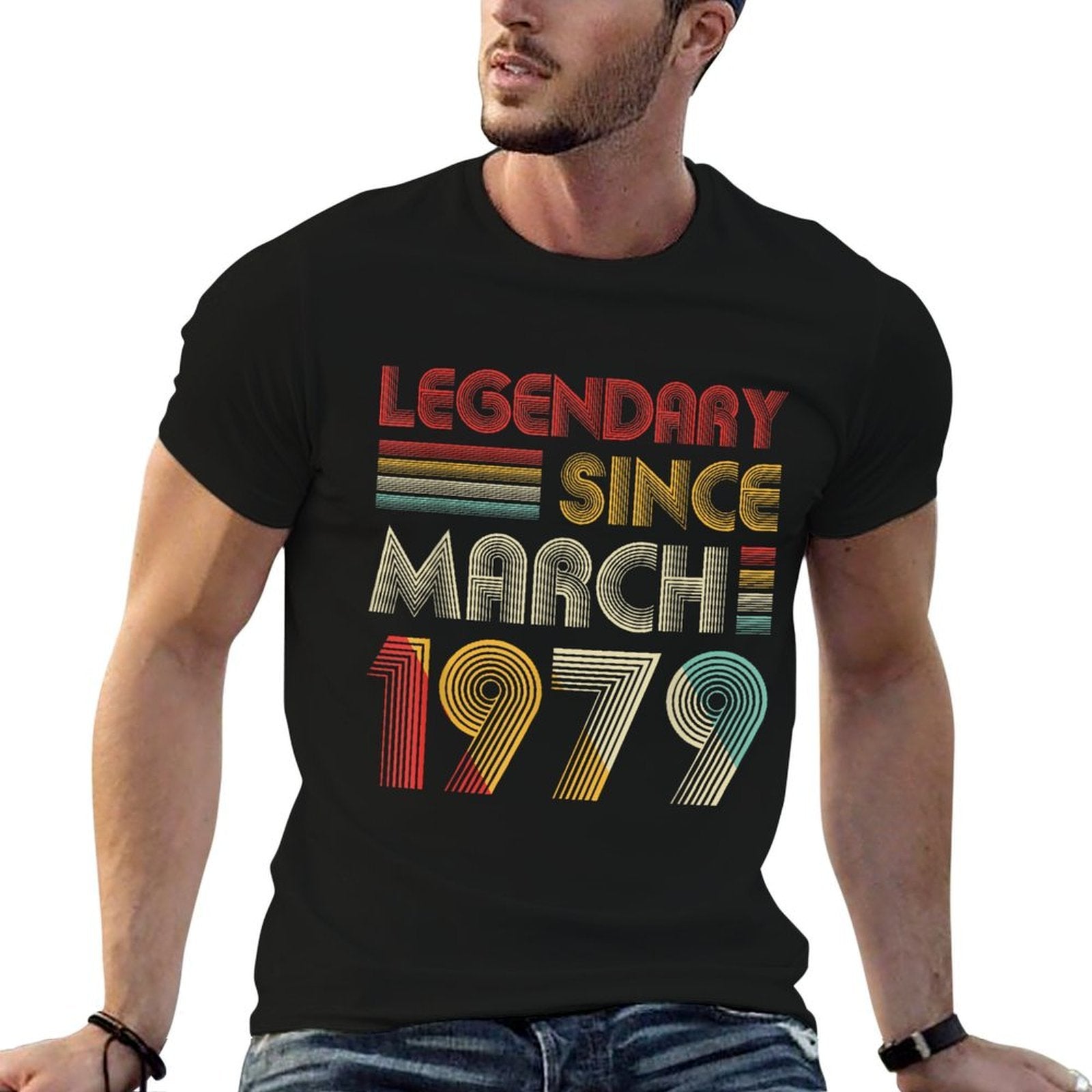 Legendary Since March 1979 T 40th Birthday Gift  Versatile T-Shirt