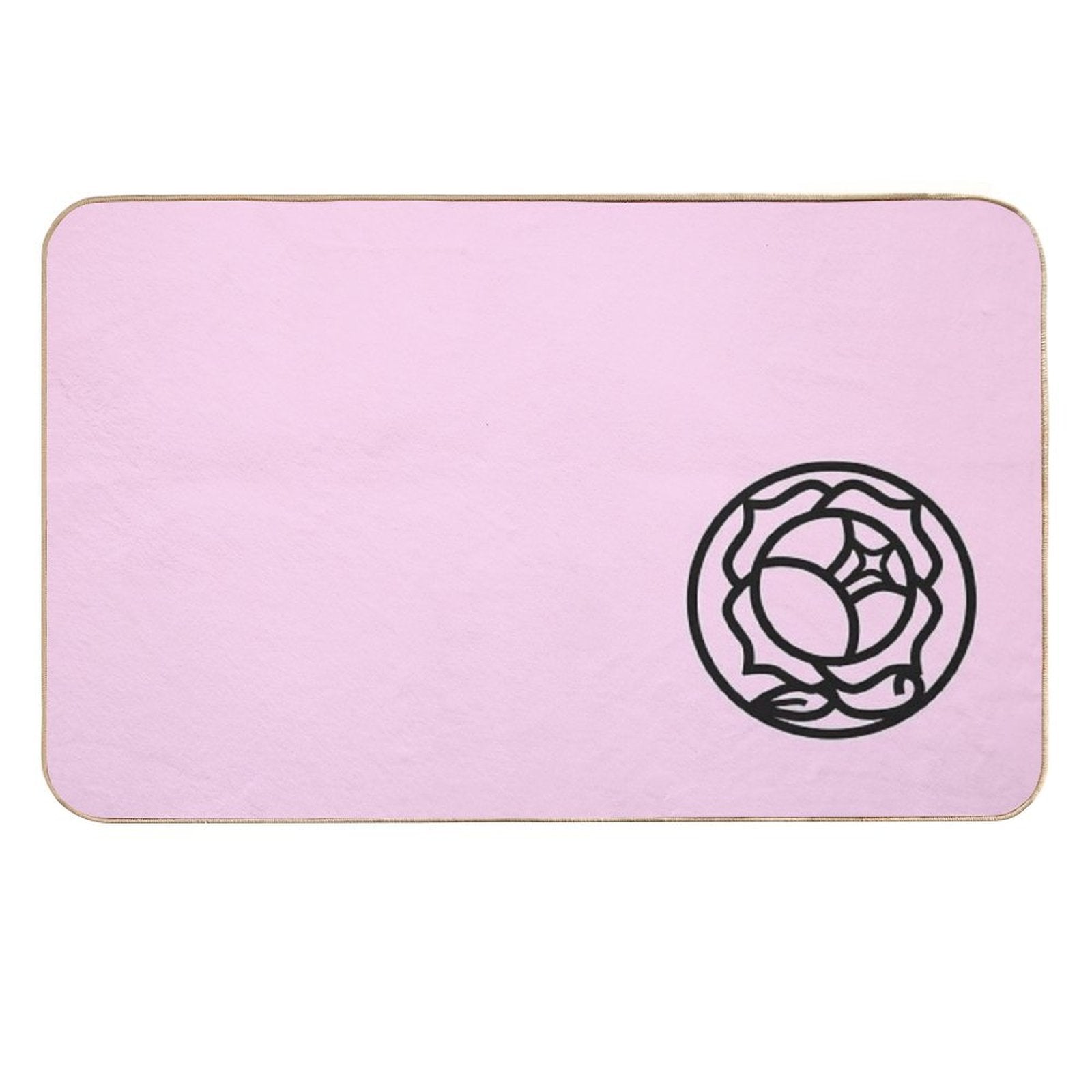 Utena Rose Crest  Fade-Resistant Bath Mat
