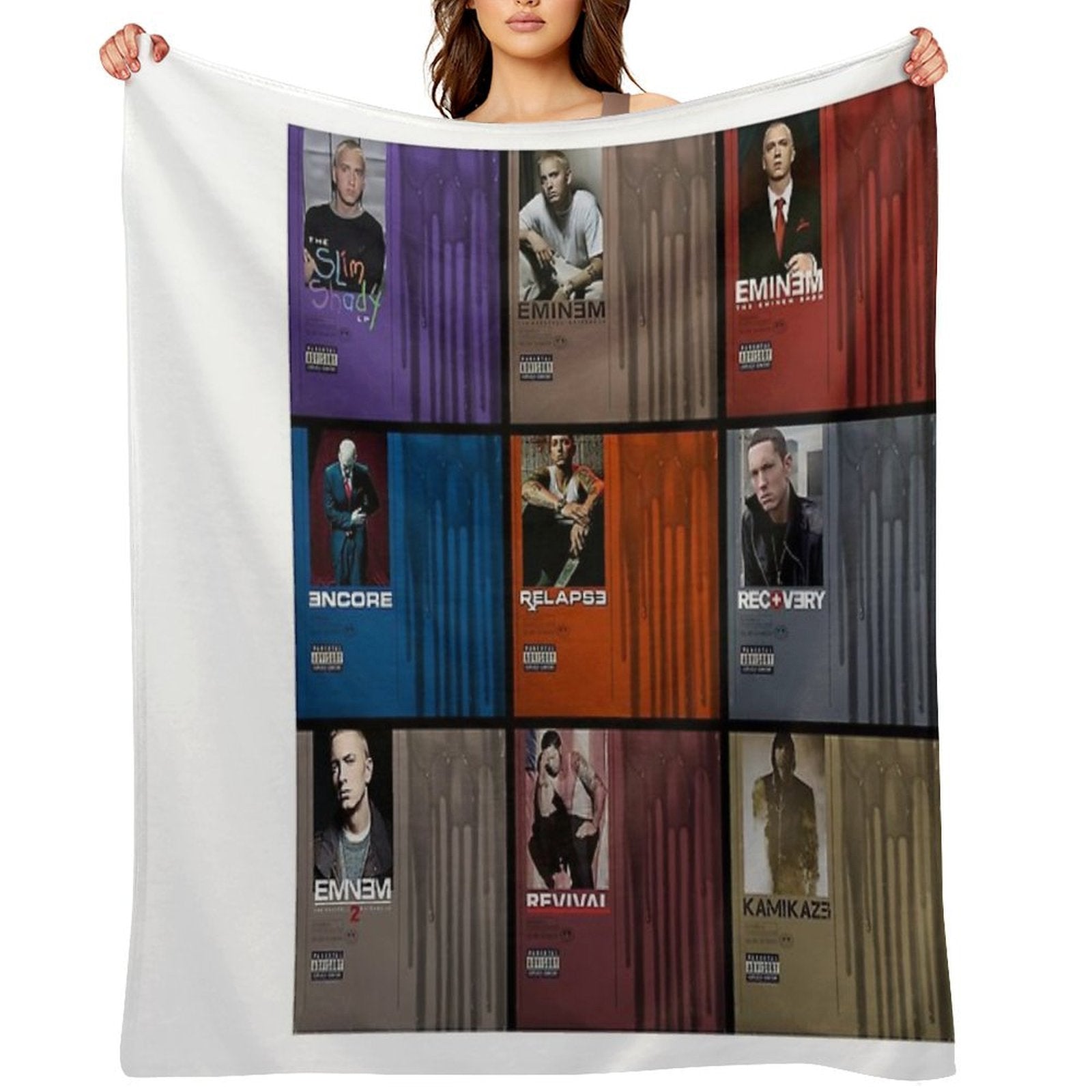 Collage Album Rapper Travel-friendly Throw Blanket