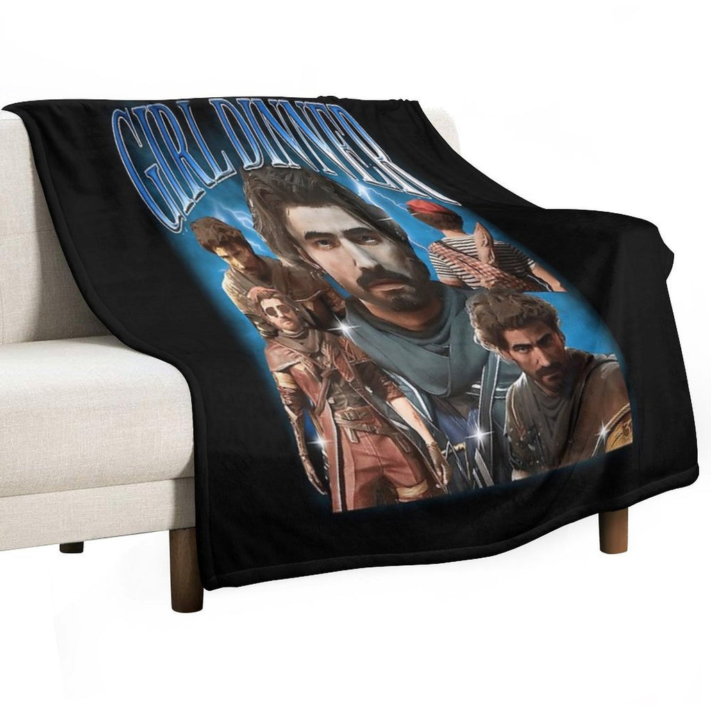 Girl Dinner Gustave Clair Obscur Expedition 33 Sustainable Throw Blanket