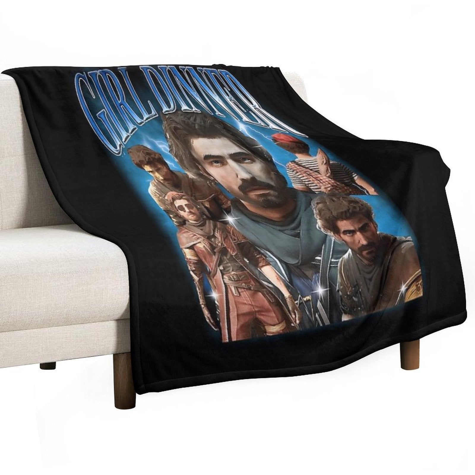Girl Dinner Gustave Clair Obscur Expedition 33 Sustainable Throw Blanket