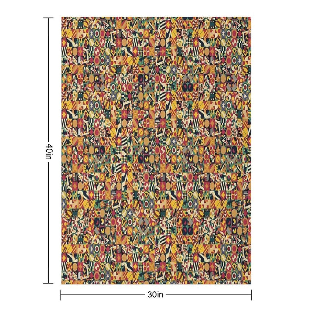 Bohemian Simple Geometric Machine-washable Throw Blanket