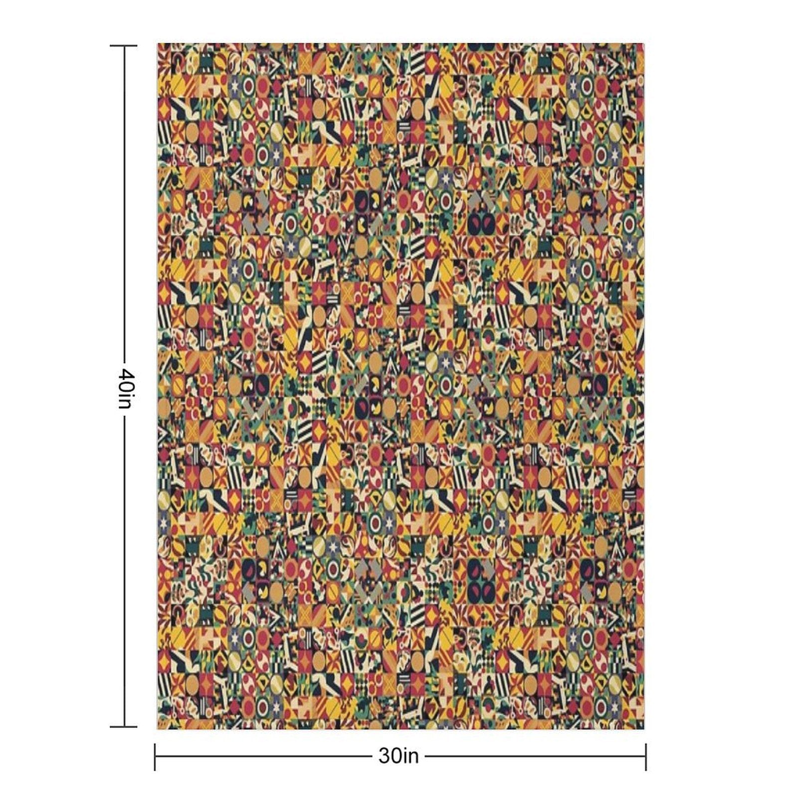 Bohemian Simple Geometric Machine-washable Throw Blanket