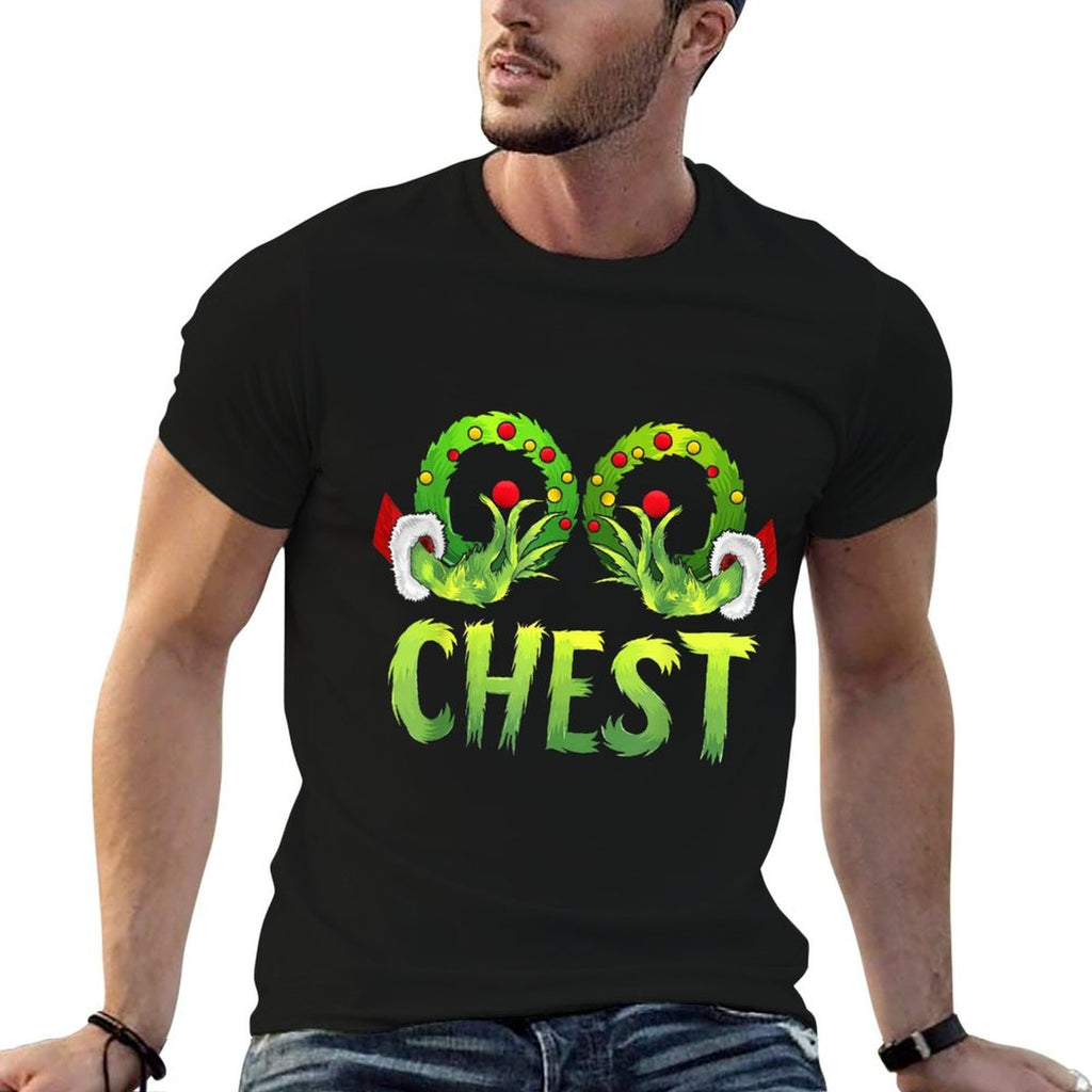 Chest Nuts Matching Chestnuts Funny Christmas Couples Chest  Quick-drying T-Shirt