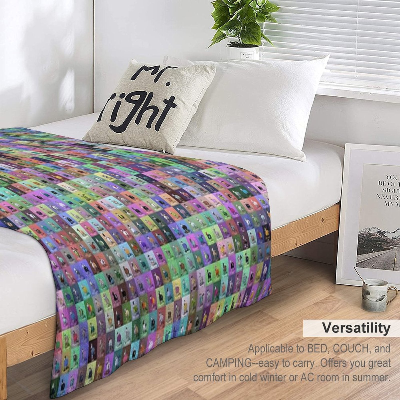 Shimmer Sheep Easy Care Throw Blanket