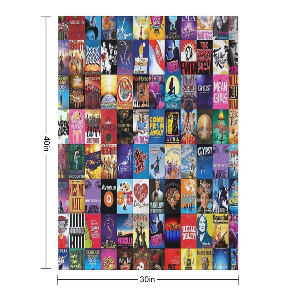 Broadway Theater Plush Throw Blanket