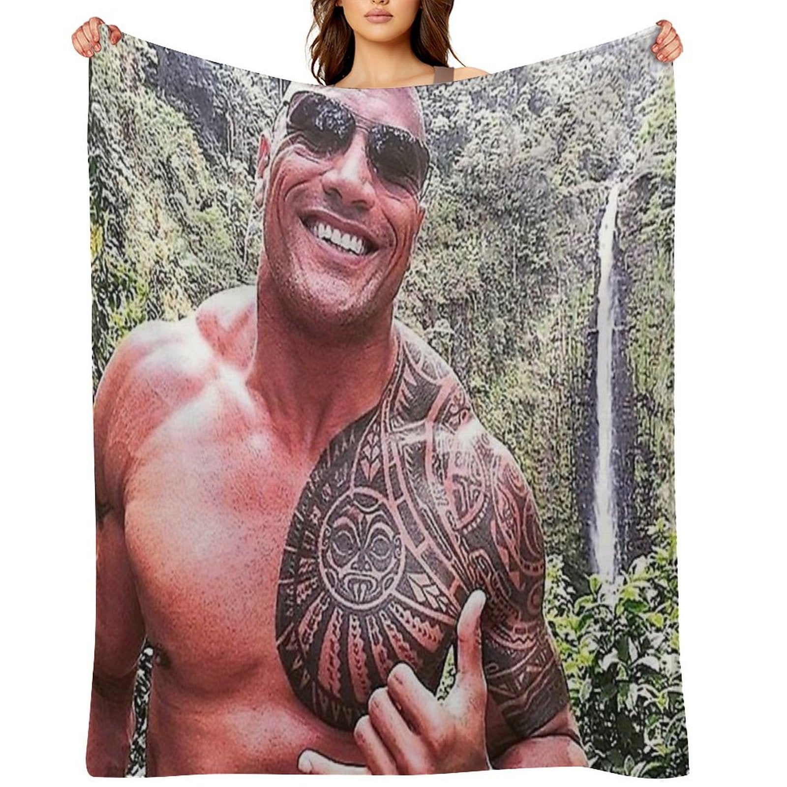 Dwayne Johnson All-season Throw Blanket
