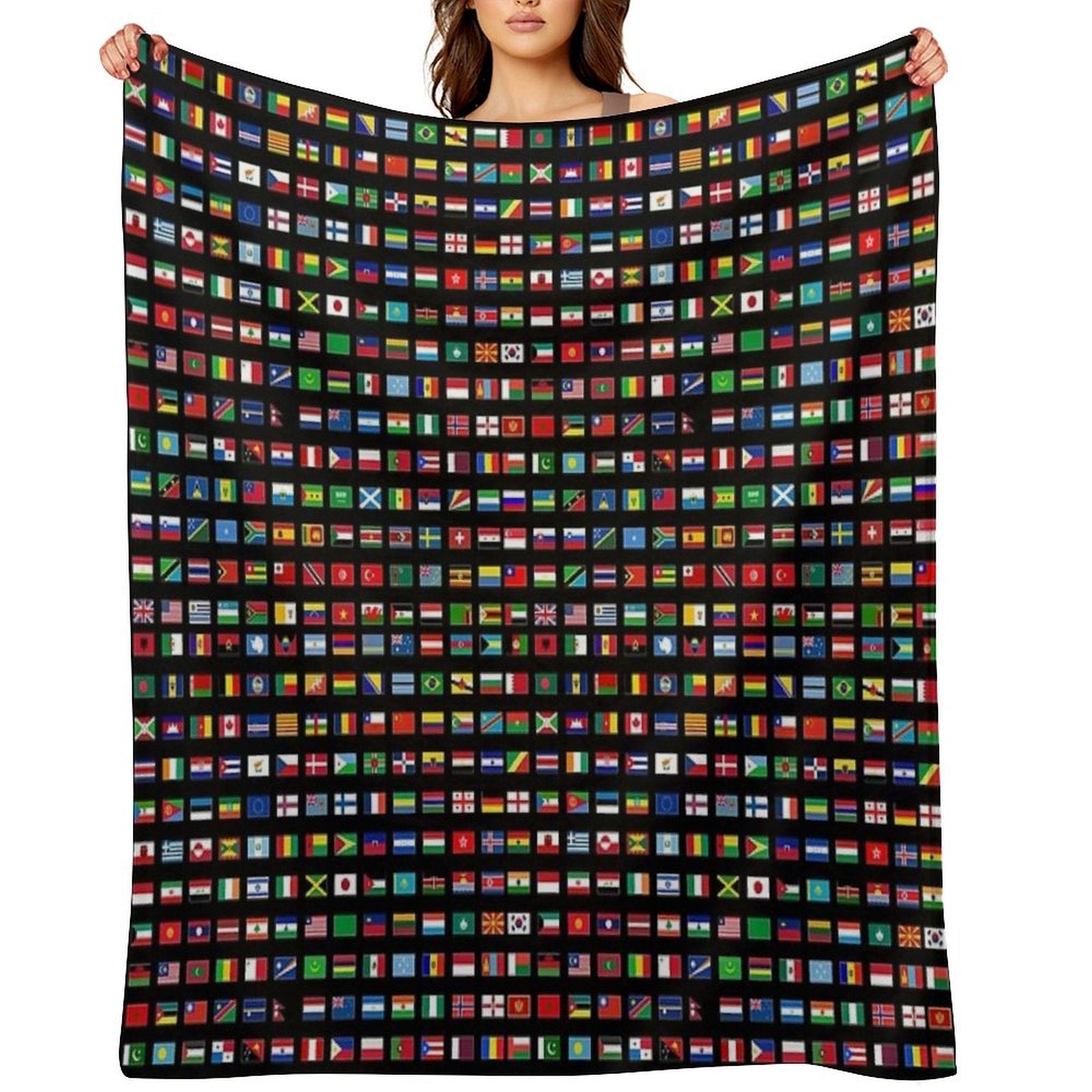 The Flags of The World Machine-washable Throw Blanket
