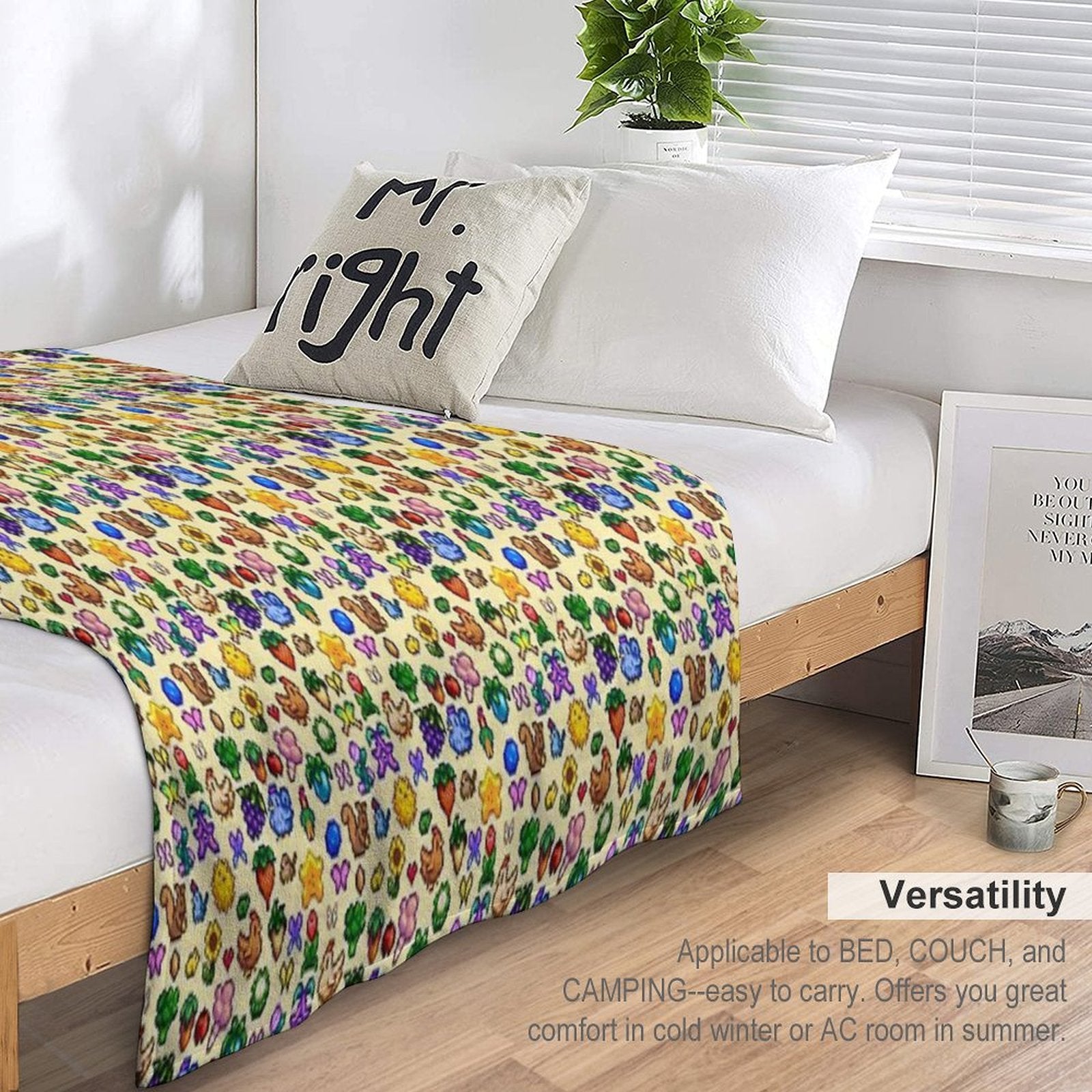 Stardew Valley Eco-conscious Throw Blanket