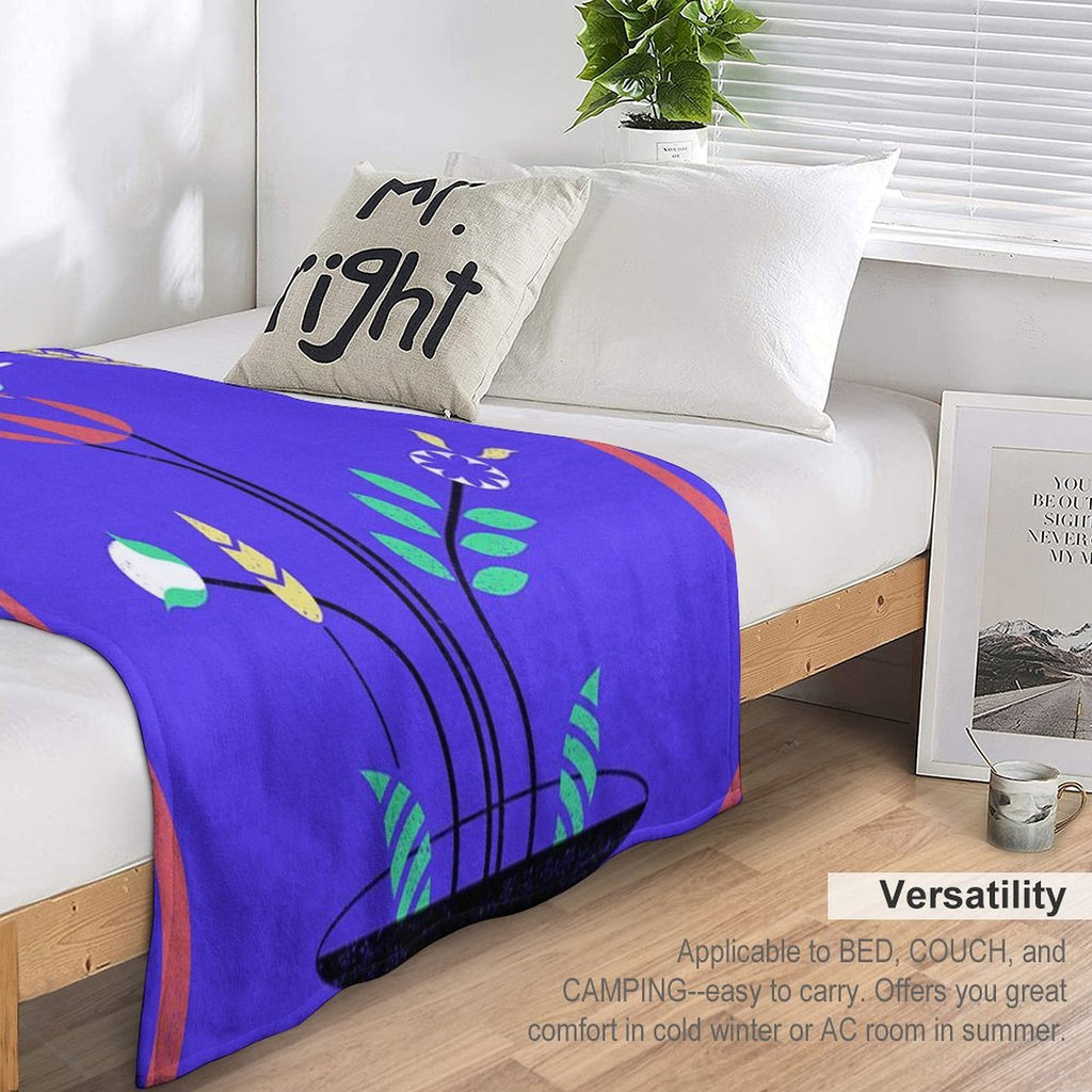 Dumpling And Roughy's Harper Party Wrinkle-free Throw Blanket