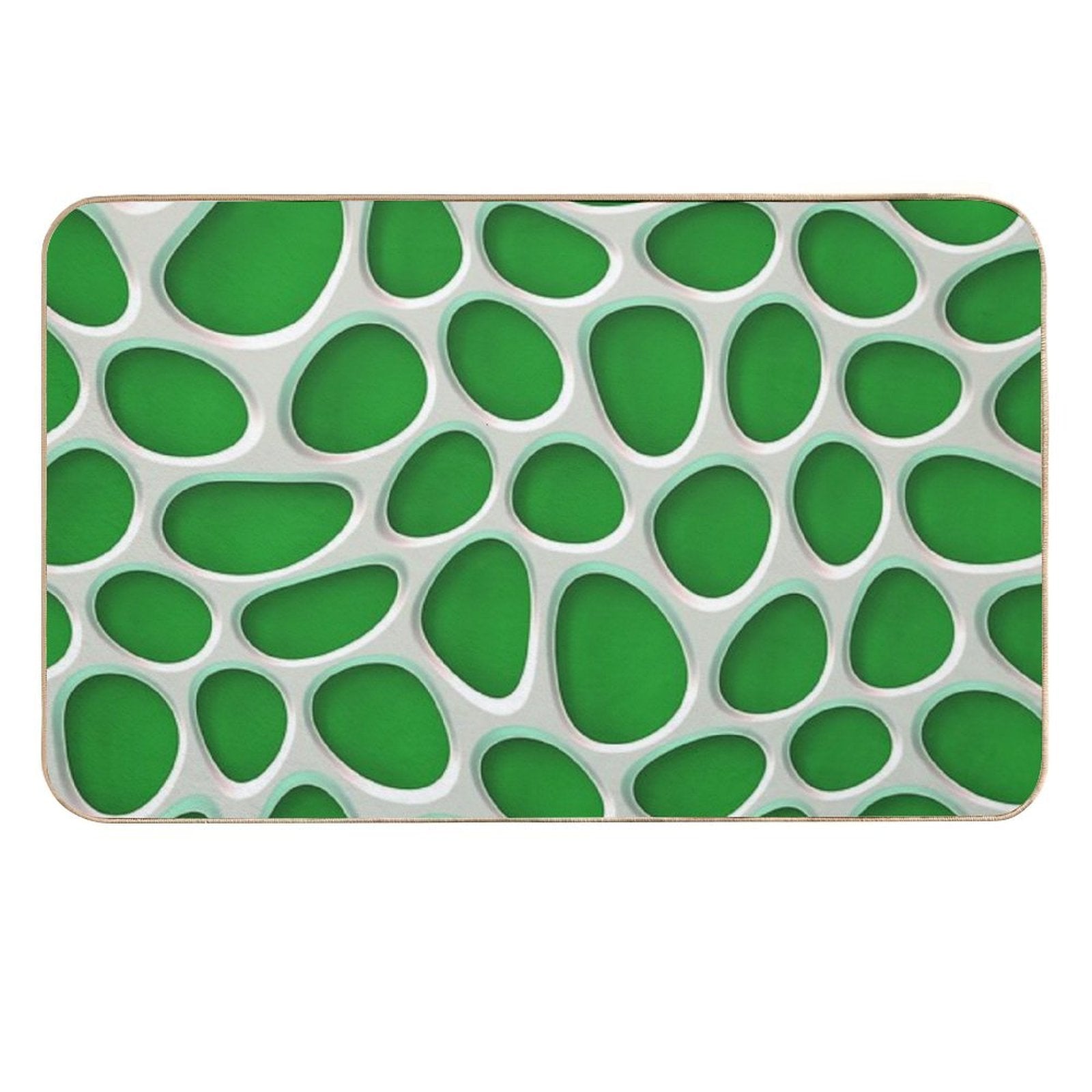 Cluster of Holes on Green  Eco-Friendly Bath Mat