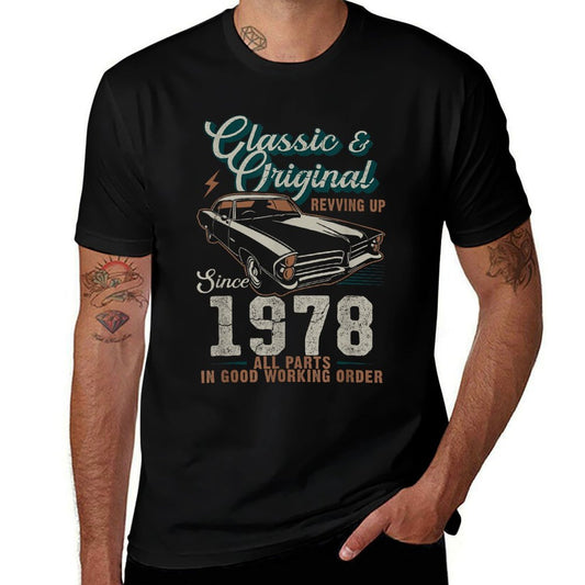 Born 1978 Vintage Classic Car 47th Birthday  Graphic-printed T-Shirt