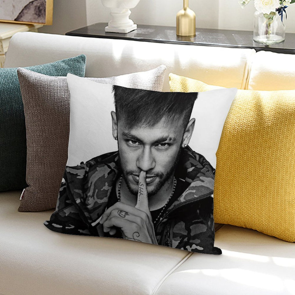 Neymar Art Soft Fade-Resistant Throw Pillow