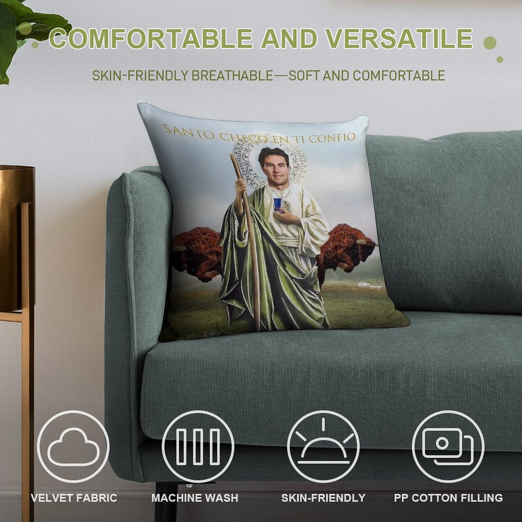 San Checo of The Tyres Soft Multiple Sizes Throw Pillow