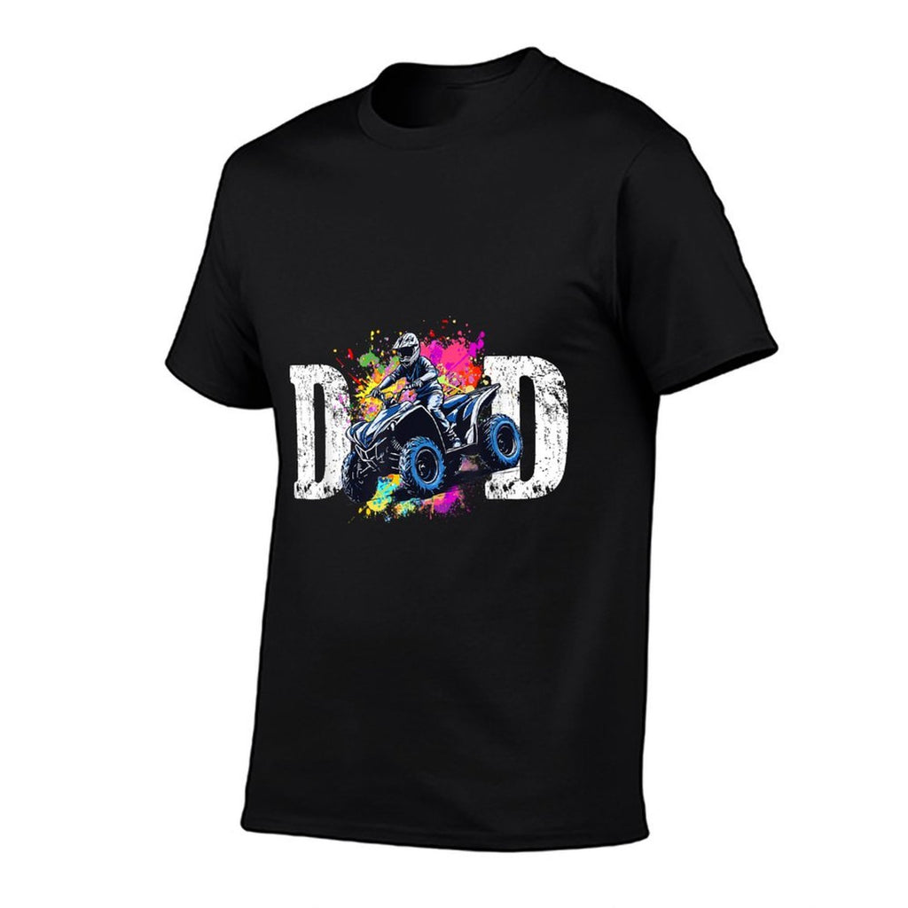Dad ATV Dirt Bike Birthday ATV Racing 4 Wheeler Birthday  Versatile T-Shirt
