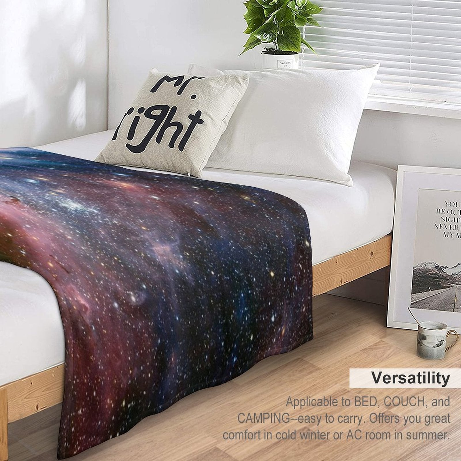 Galaxy - Nebula 01 Compact Throw Blanket