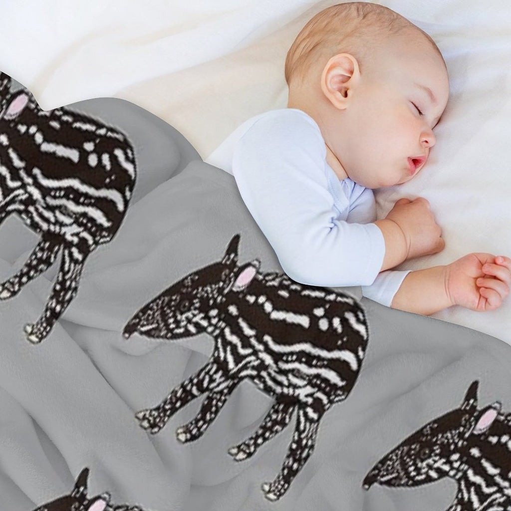 Baby Tapir Compact Throw Blanket