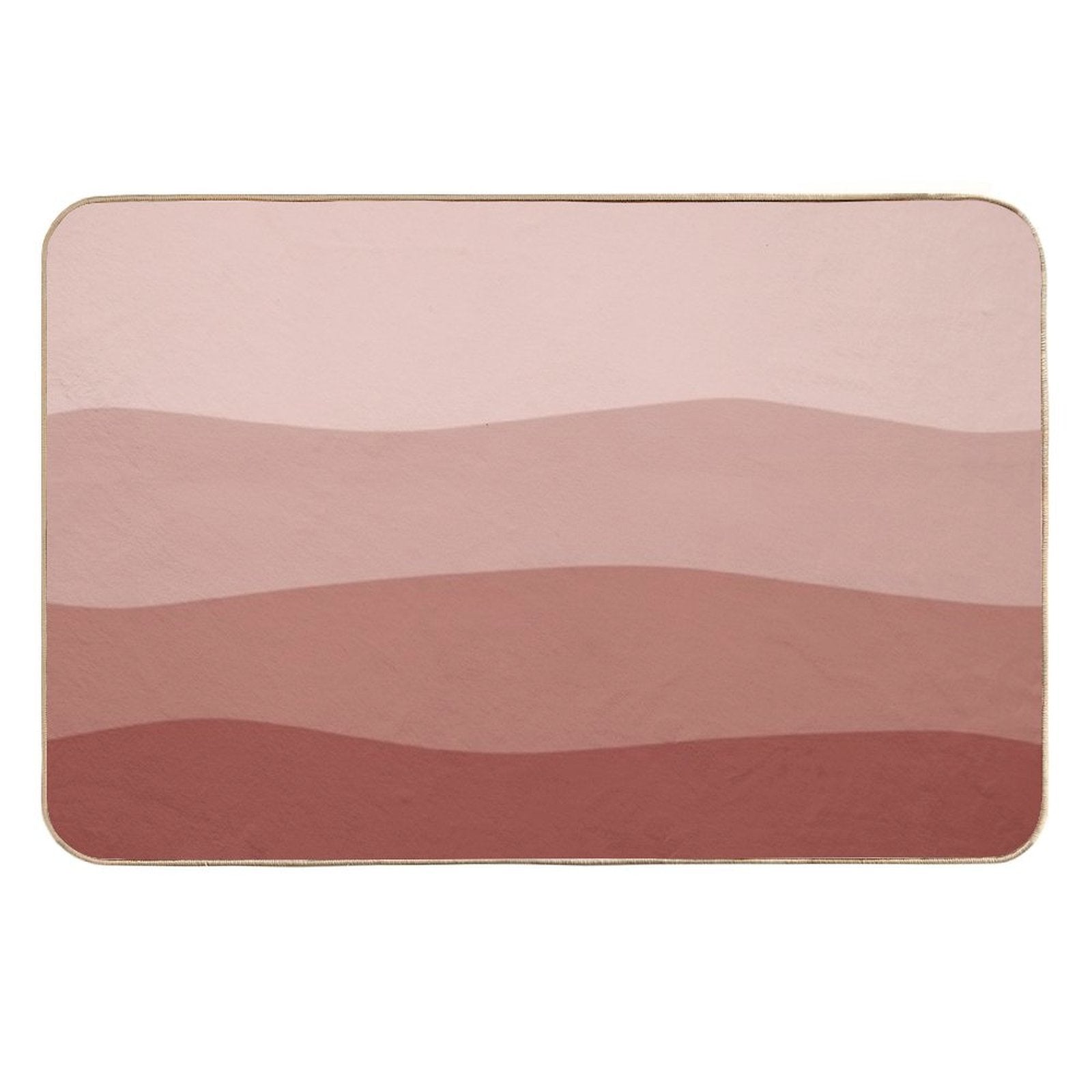 Sangria Color Waves  Long-Lasting Bath Mat