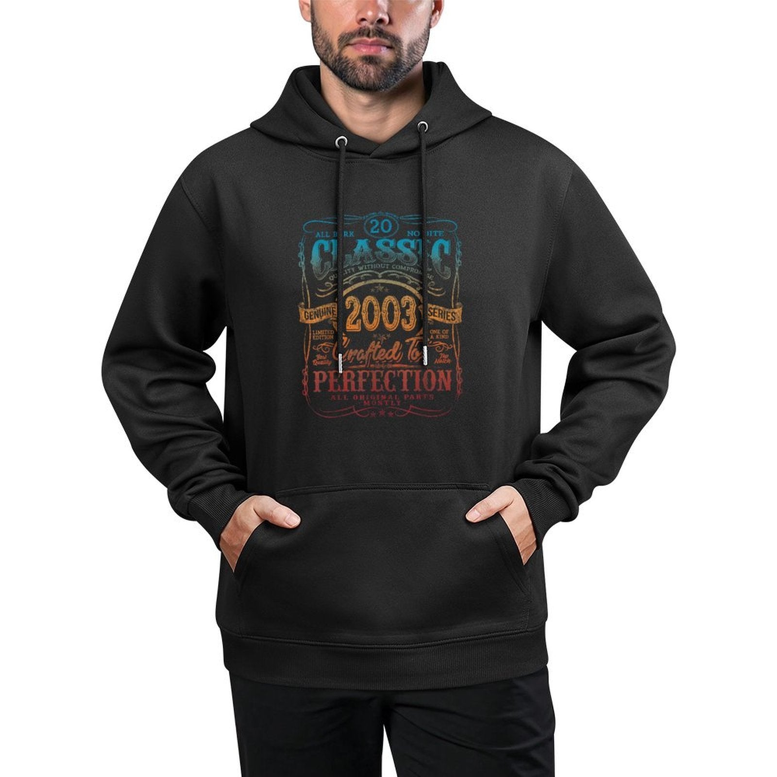 Vintage 2003 Limited Edition 20 Year Old 20th Birthday Machine Washable Hoodie