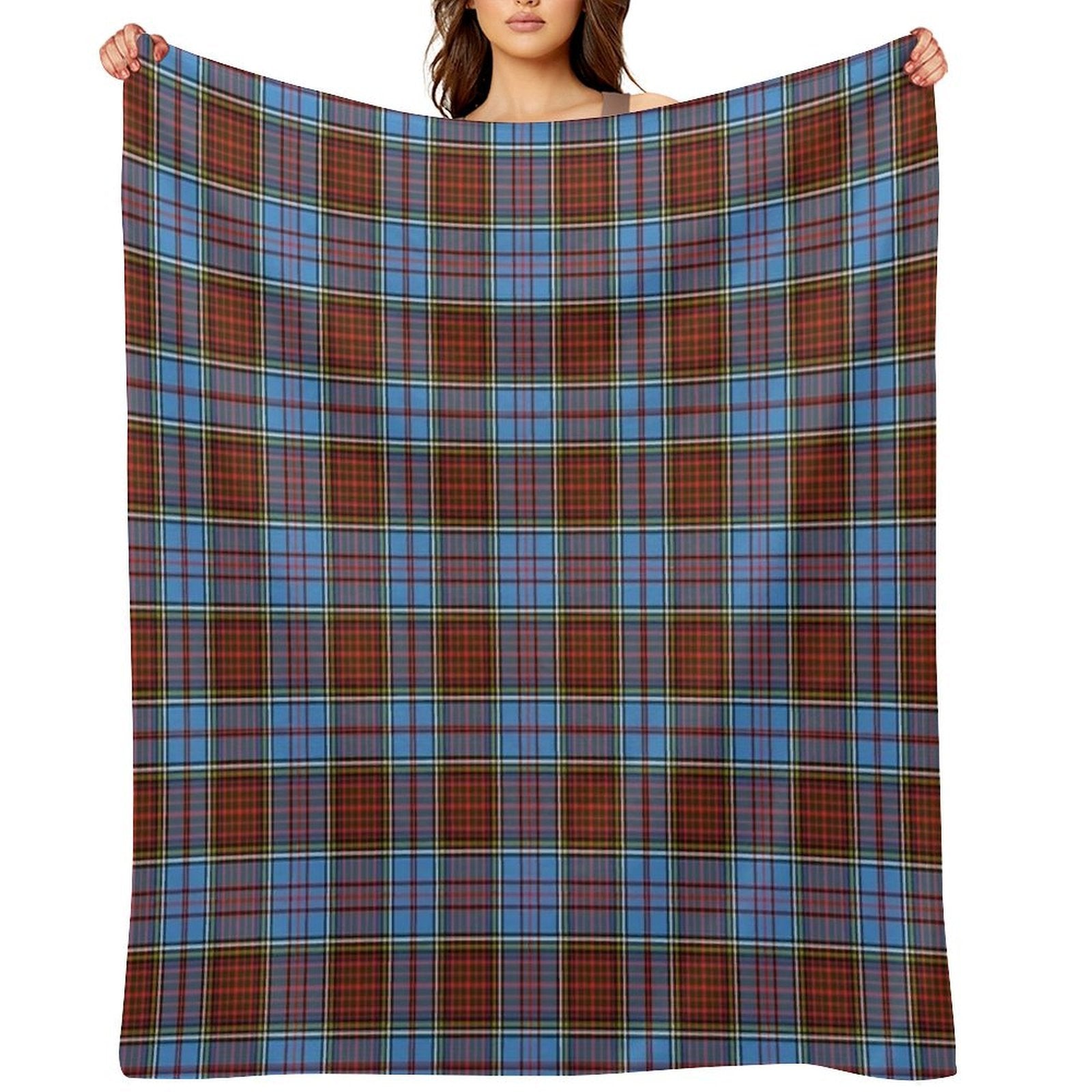 Clan Anderson Tartan Compact Throw Blanket
