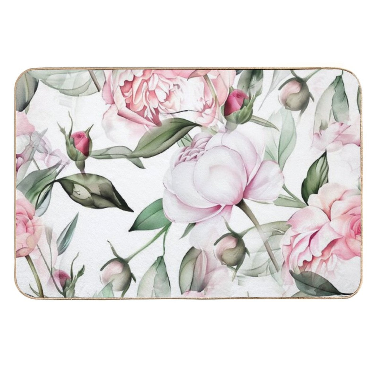 Roses Flowers Nature #pattern #nature  Non-Slip Bath Mat