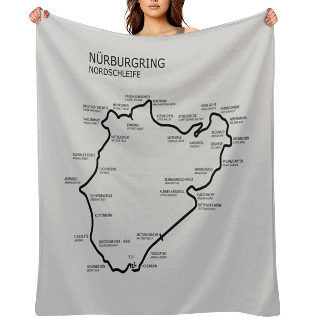 The Nurburgring - Nordschleife Anti-pilling Throw Blanket