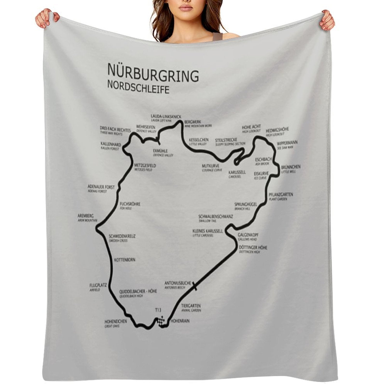 The Nurburgring - Nordschleife Anti-pilling Throw Blanket