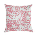 Pink Tiger Soft Reinforced Edging Throw Pillow