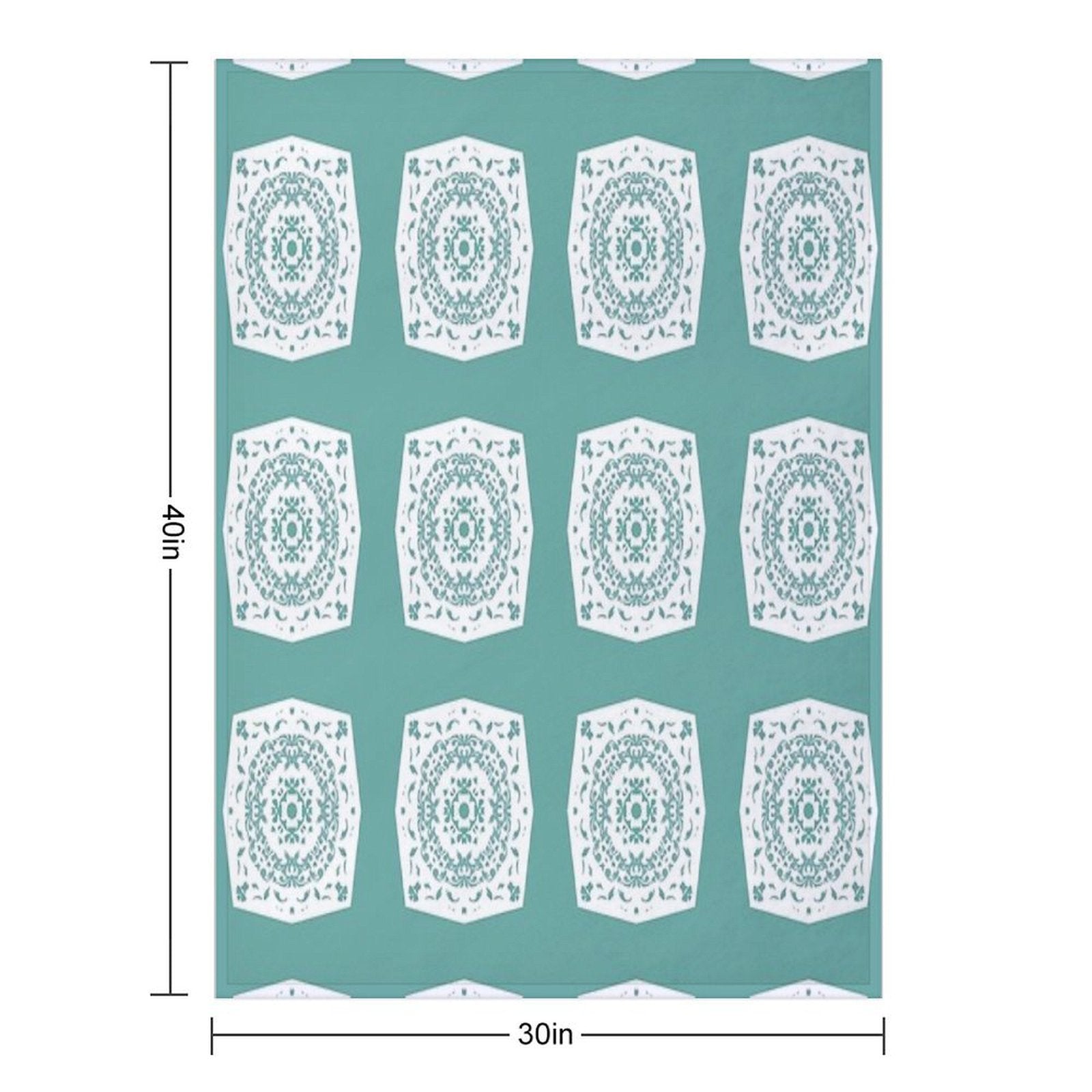 Sage Green Quilt Block Premium Throw Blanket