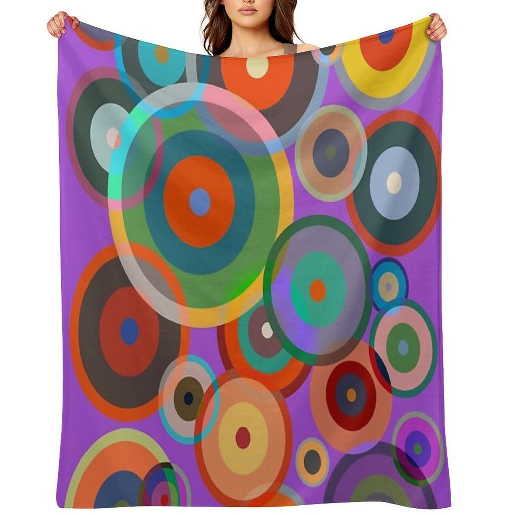 Kandinsky #4 Anti-pilling Throw Blanket