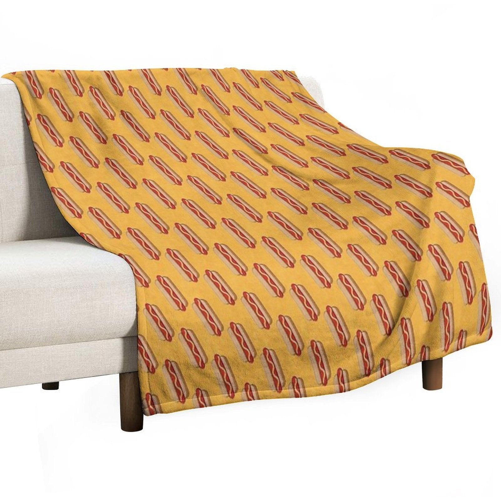FAST FOOD  Hot Dog - Pattern Multi-functional Throw Blanket