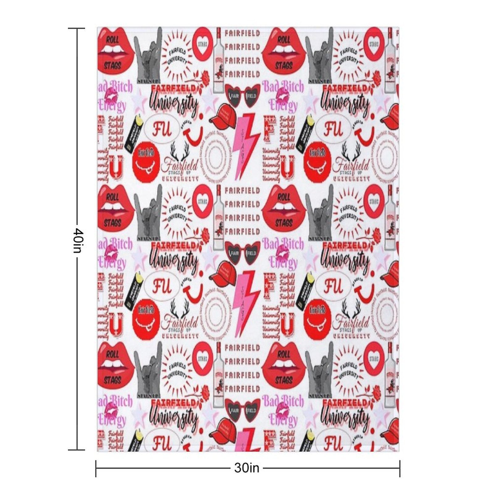 Fairfield University Quick-dry Throw Blanket