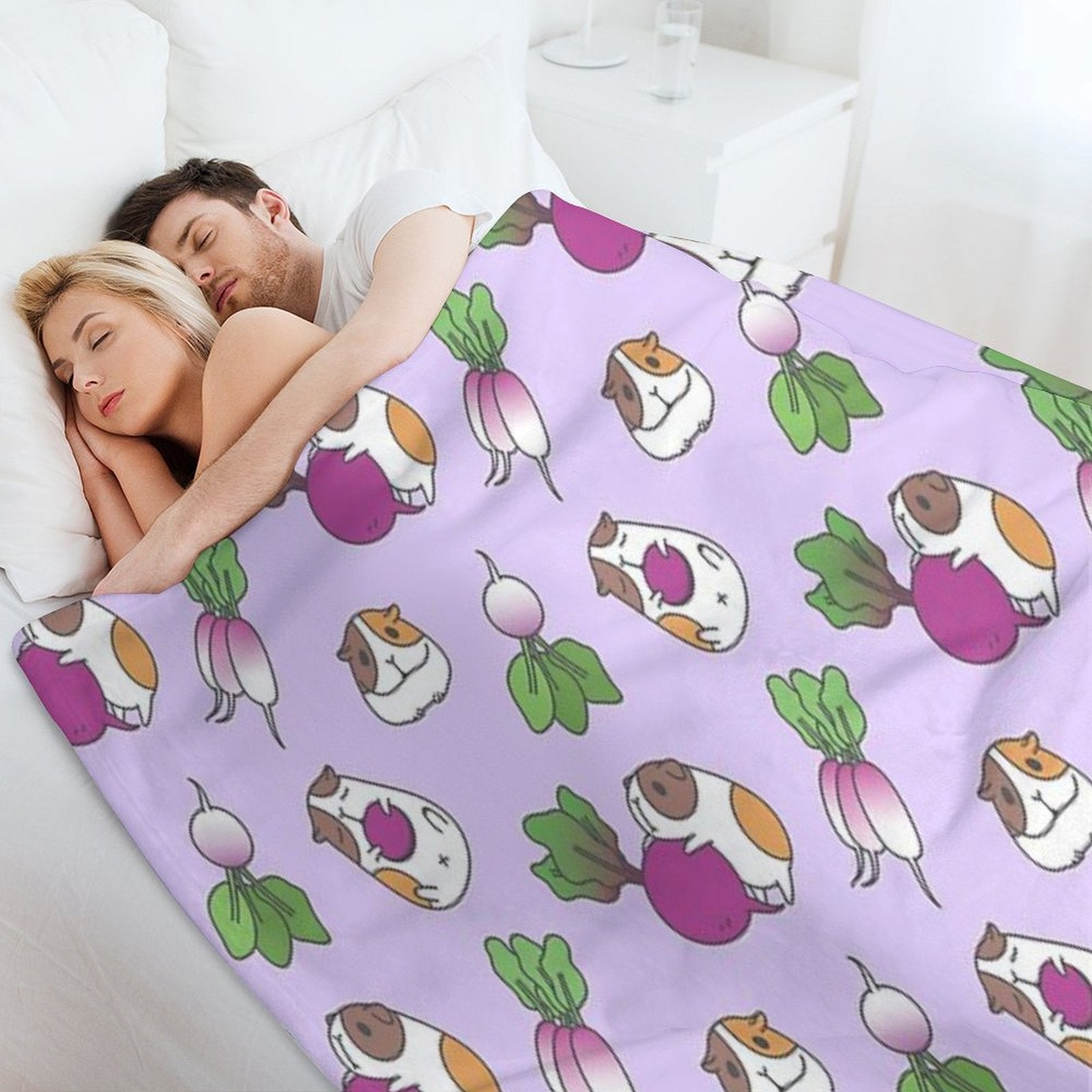 Guinea Pig Pattern Plush Throw Blanket