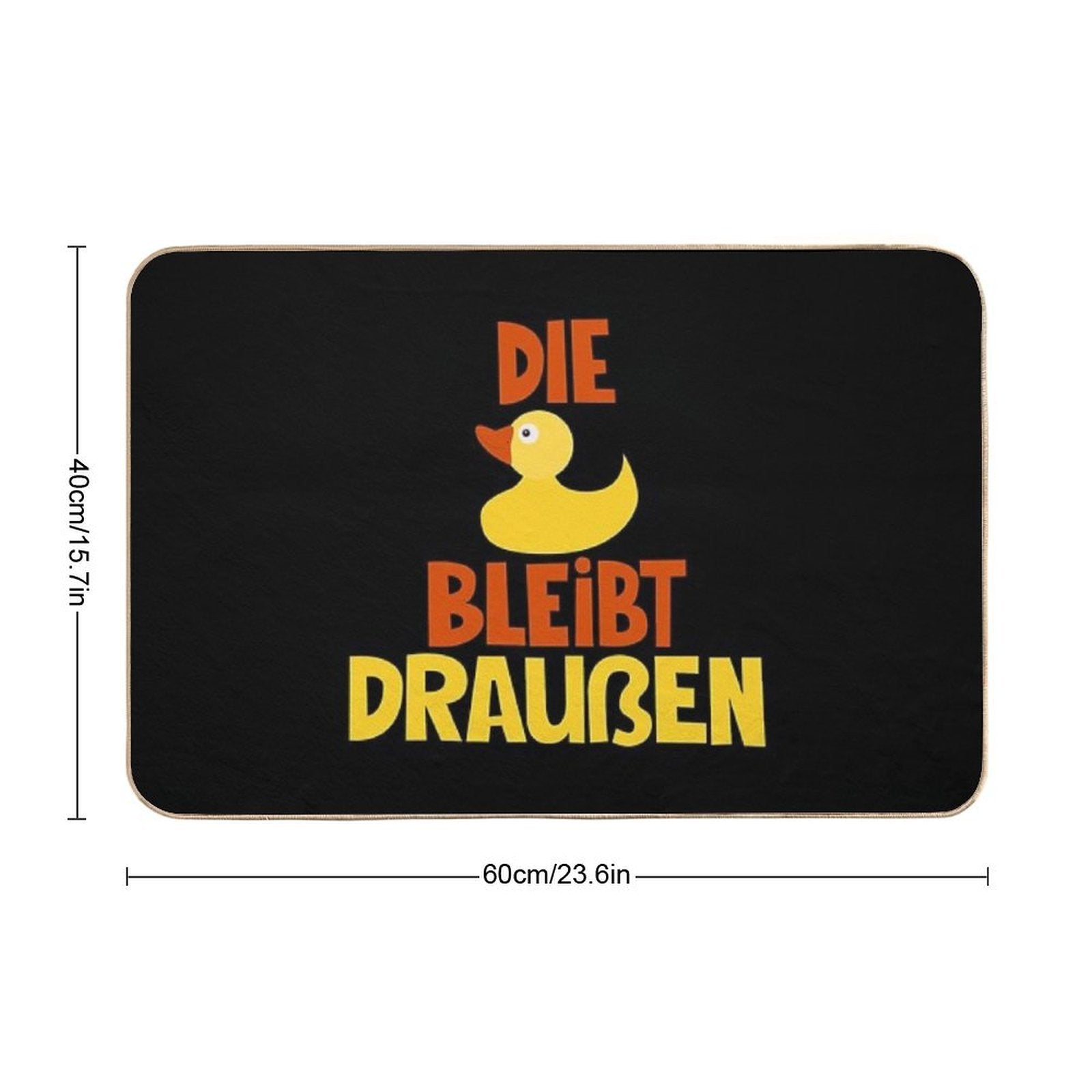 The Duck Stays Outside - Loriot - TV Kult  Anti-Trip Bath Mat