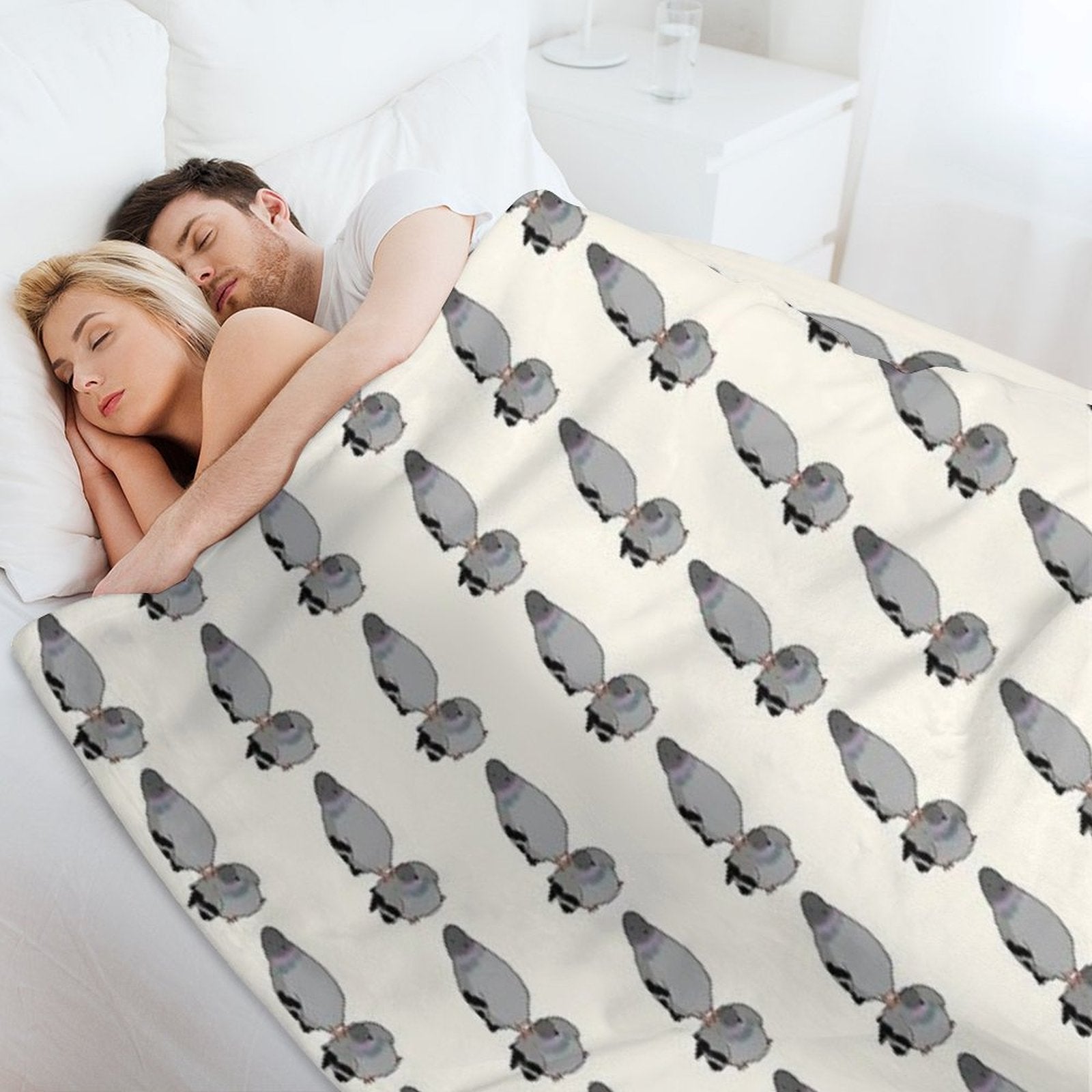 Funny Pigeons Versatility Throw Blanket