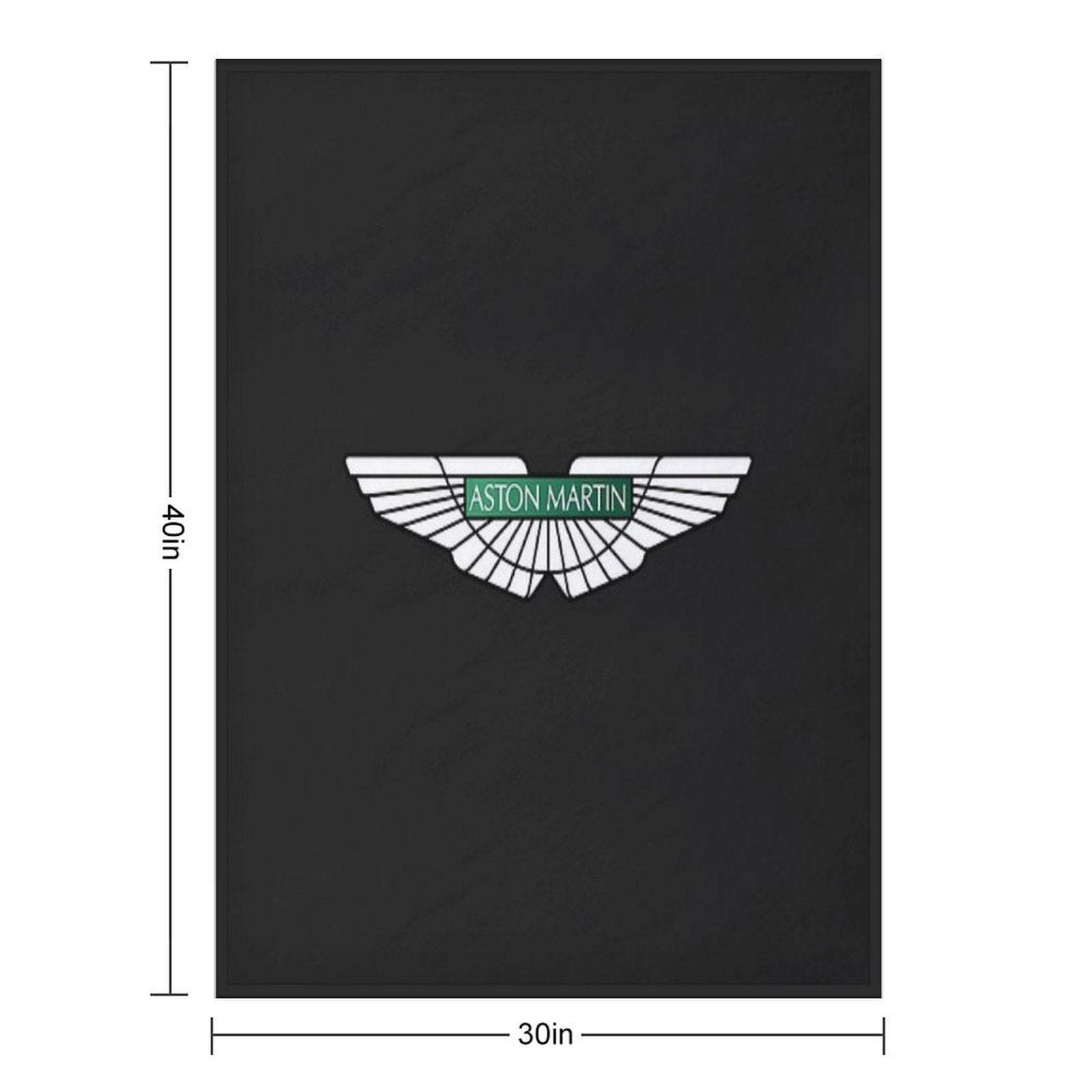 Aston Martin Logo Eco-conscious Throw Blanket