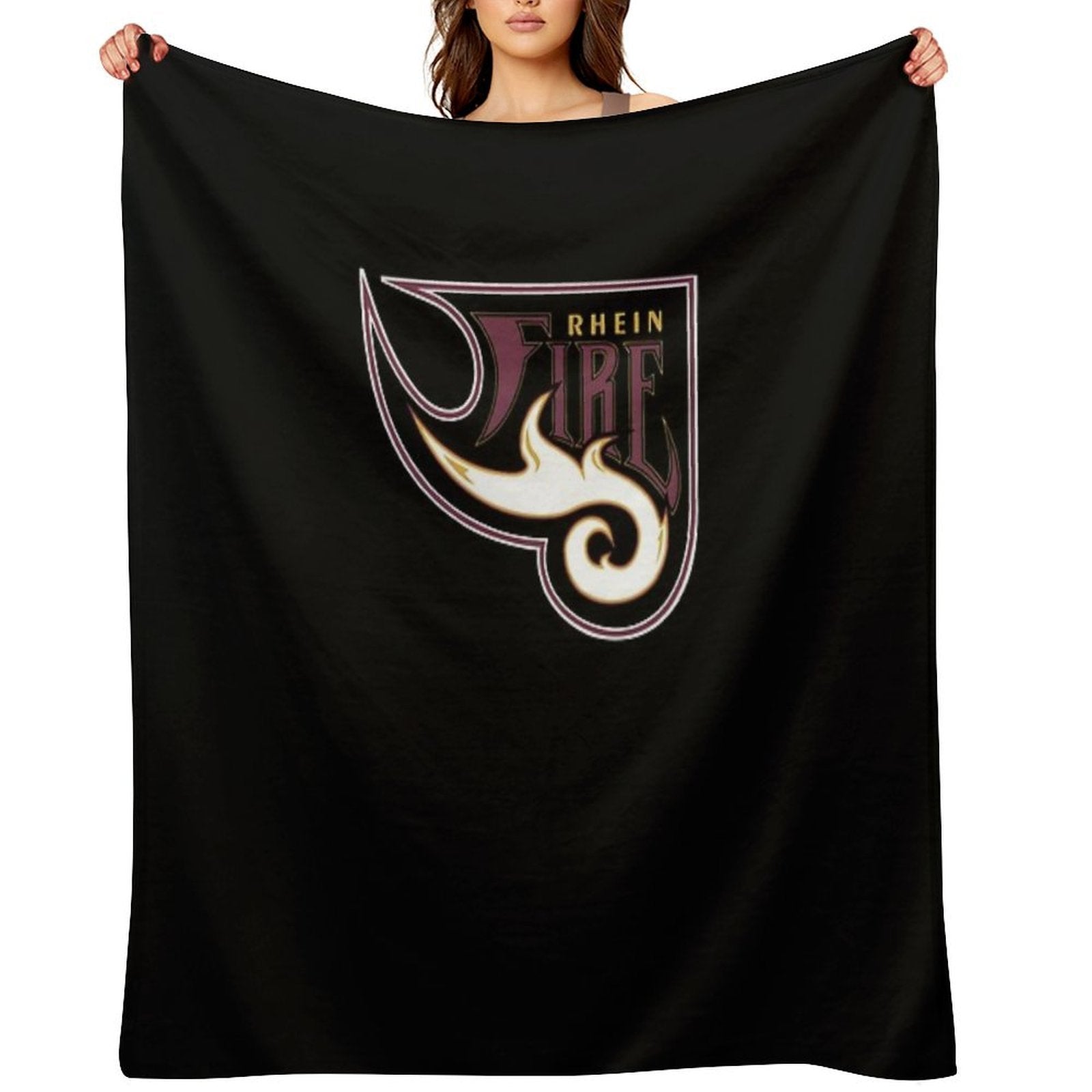 Rhein Fire Vintage Logo Classic Machine-washable Throw Blanket