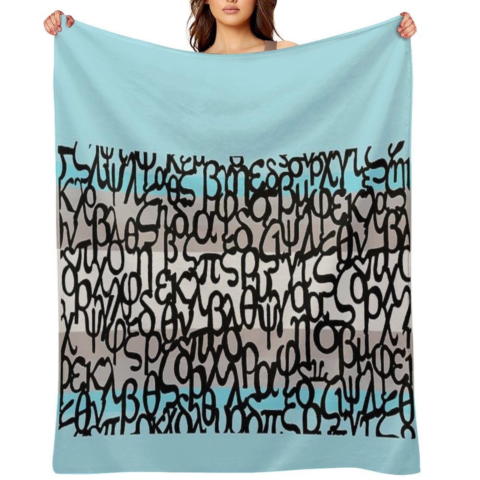 Colours of Greece Easy Care Throw Blanket