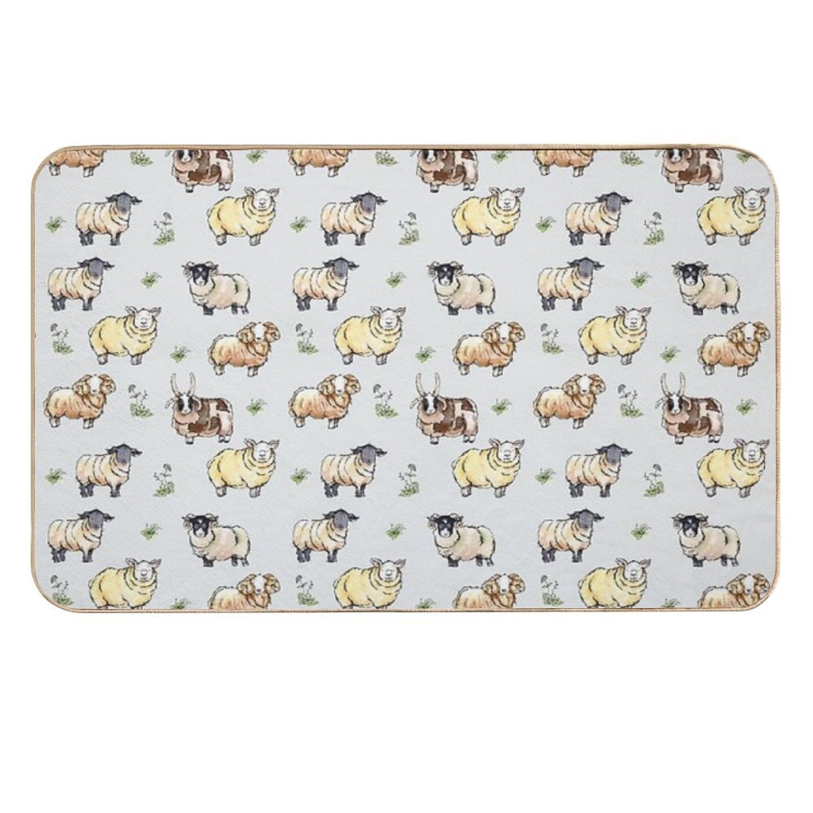 British Sheep  Odorless Bath Mat