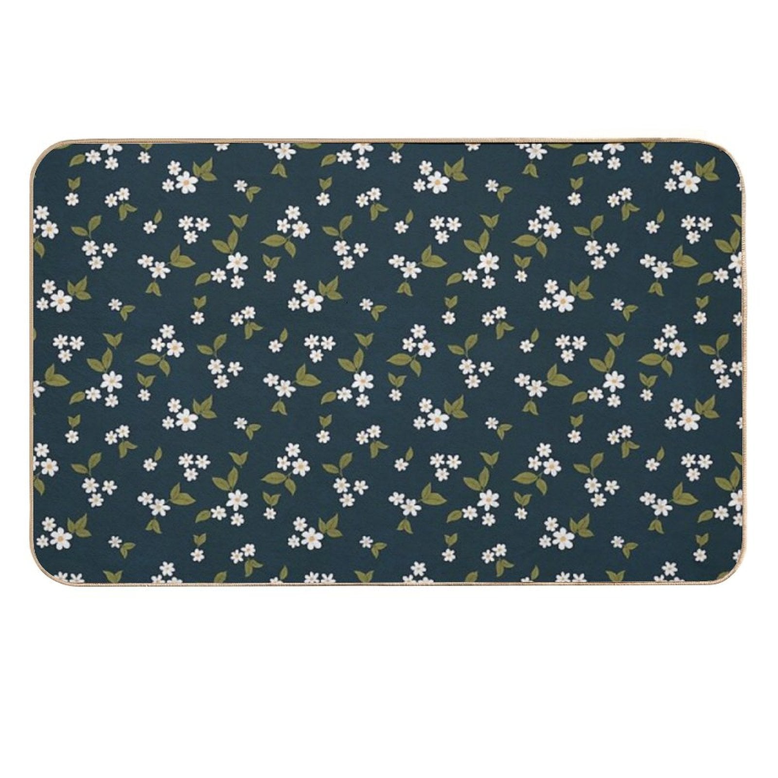 Daisy Bloom Teal  Multi-Purpose Bath Mat