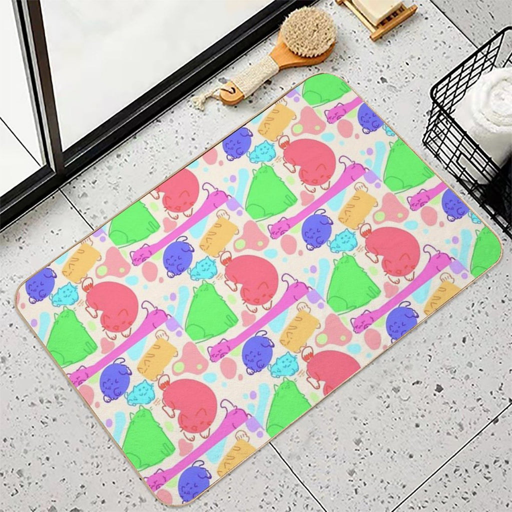 Crazy Cats  High-Traffic Bath Mat