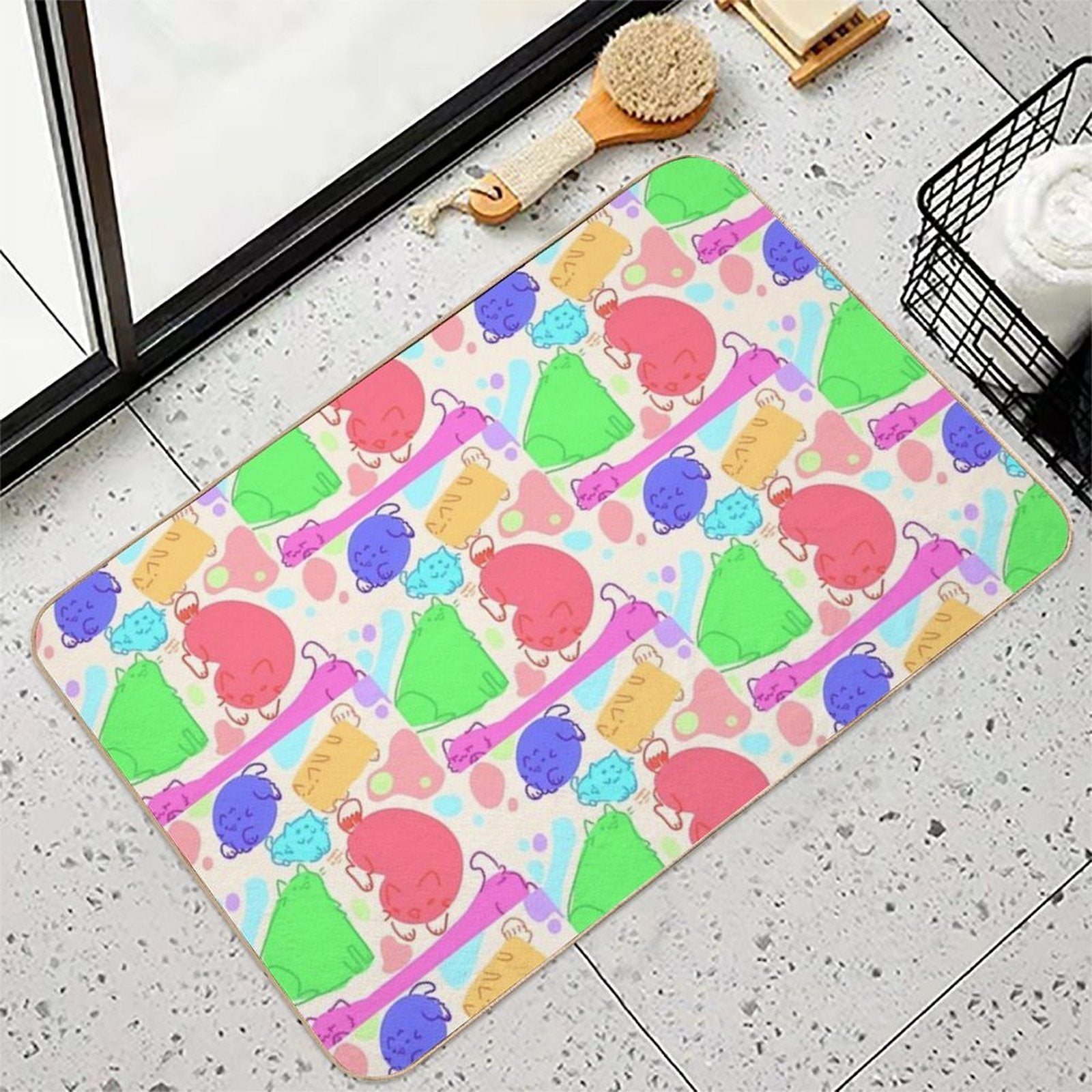 Crazy Cats  High-Traffic Bath Mat