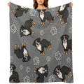 Bernese Mountain Dog. Eco-conscious Throw Blanket