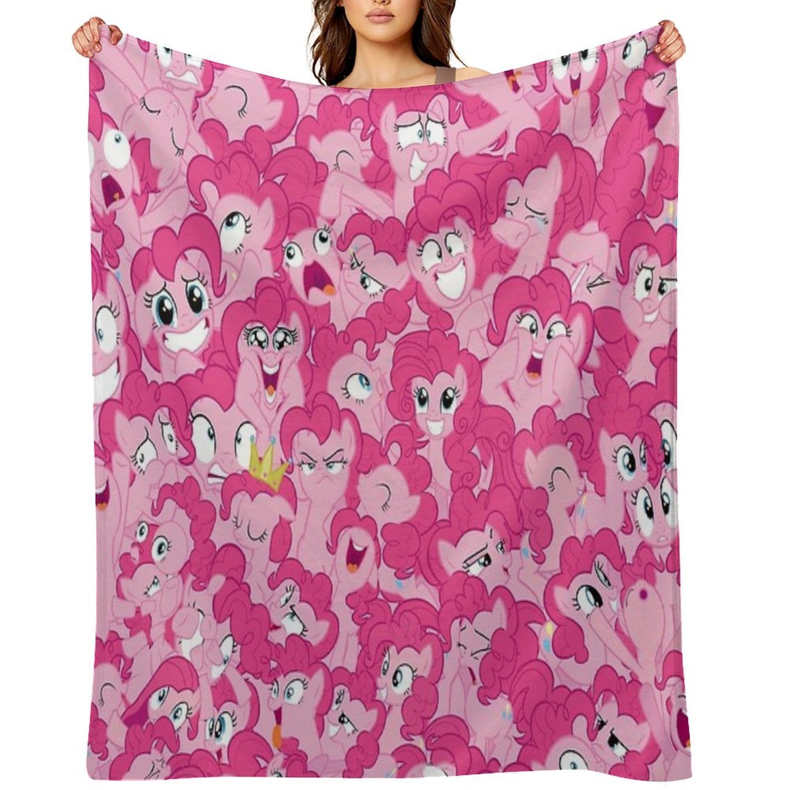 Pinkie Pie Mess Wrinkle-free Throw Blanket